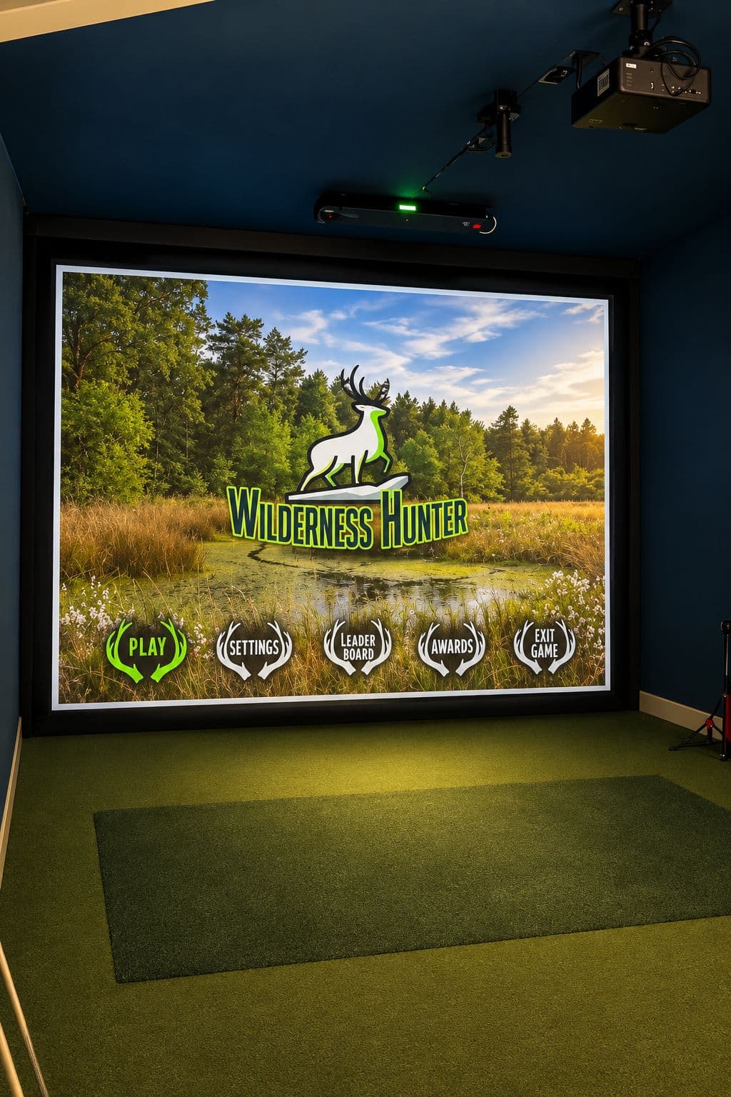 A hunting game on the multi-sport simulator
